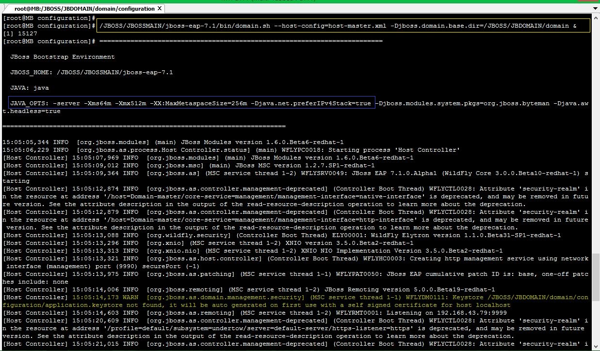 MiddlewareBox JBoss EAP 7 DOMAIN installation.