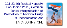 RH Pop Policy Interpretation of National Unity and Reconciliation Act