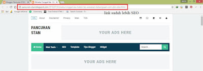 Cara Mengganti URL Link Postingan Blogspot Yang Sudah Dipublikasikan