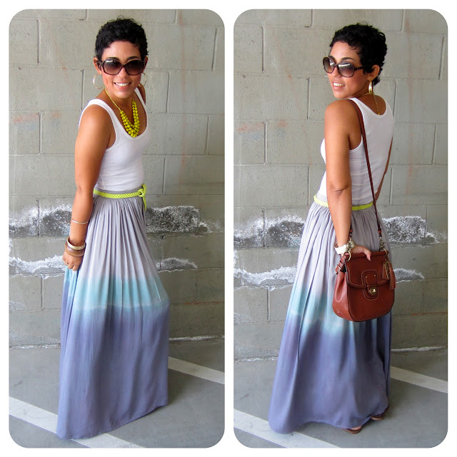 New Tutorial!!! Ombre Dyed Maxi |Fashion, Lifestyle, and DIY