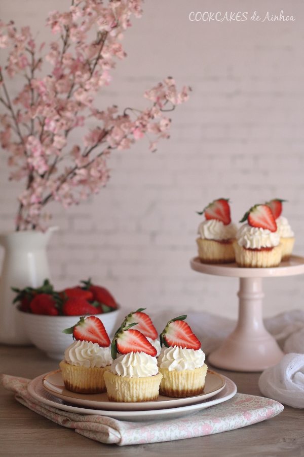 Cupcakes de Cheesecake o Mini Tartas de Queso. Cookcakes de Ainhoa
