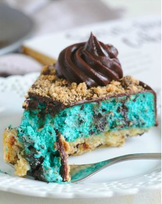 Cookie Monster Cheesecake