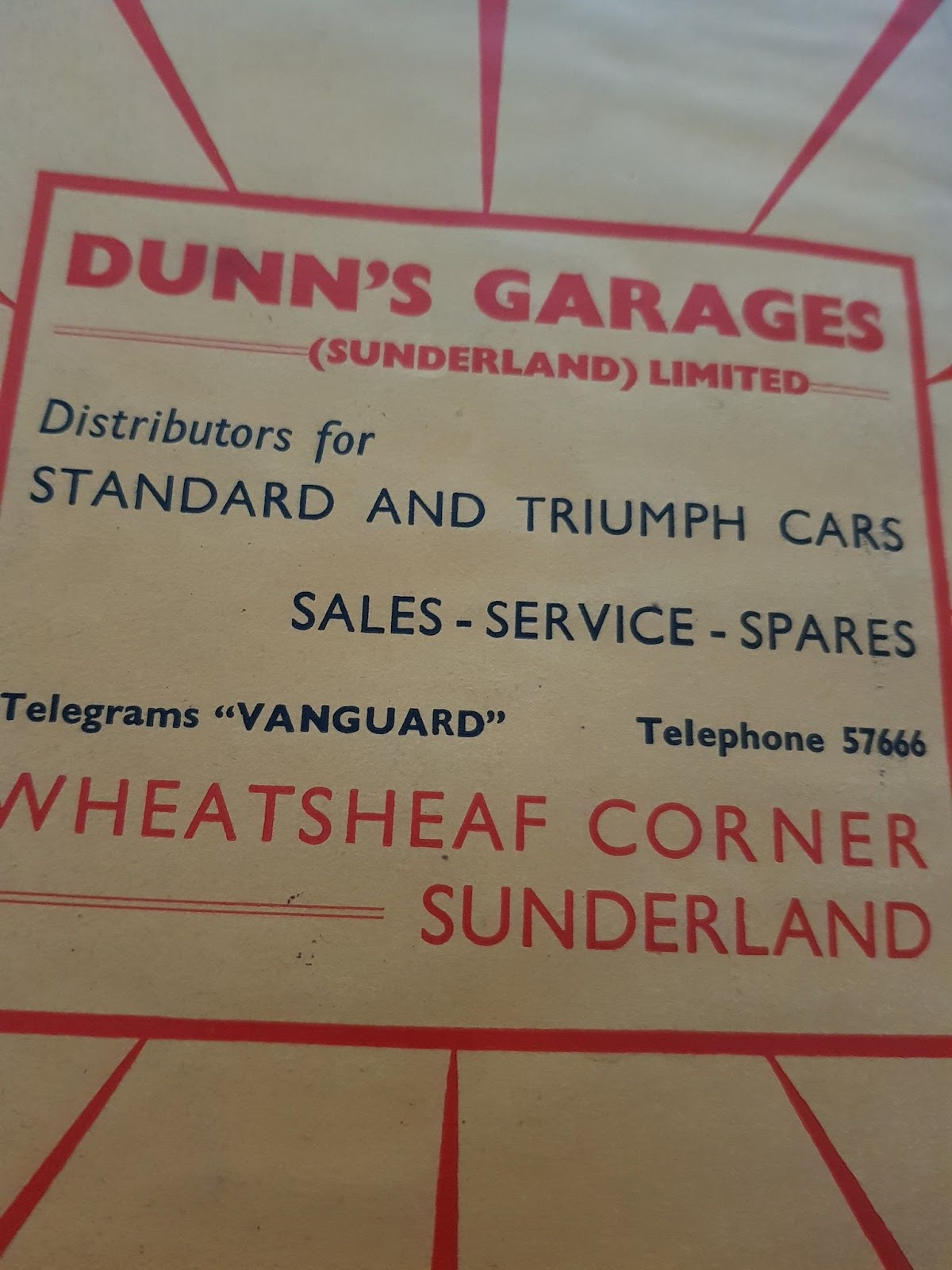 Vitessesteve blog Dunns Garages (Sunderland) Ltd Triumph Car