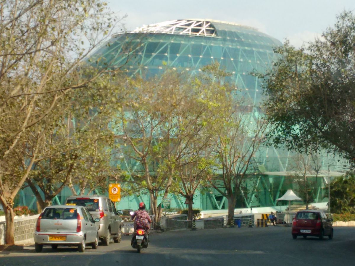 Life at Hyderabad Ovaldome shaped building