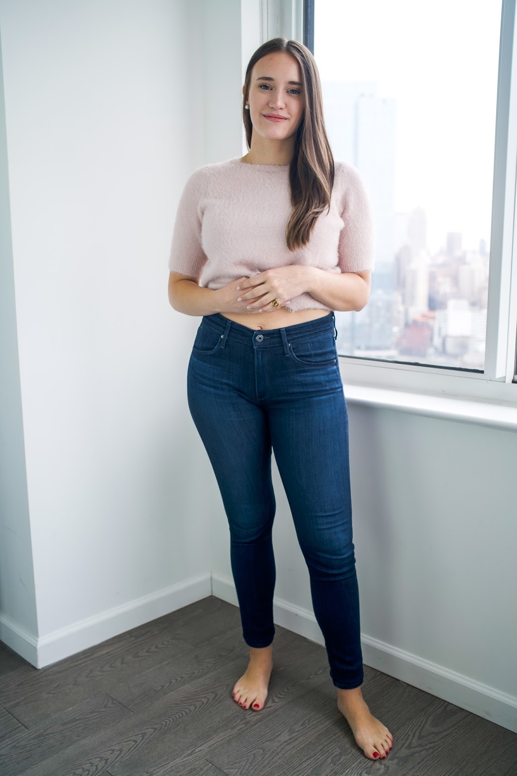 AG Farrah Jeans Review by popular New York style blogger Covering the Bases