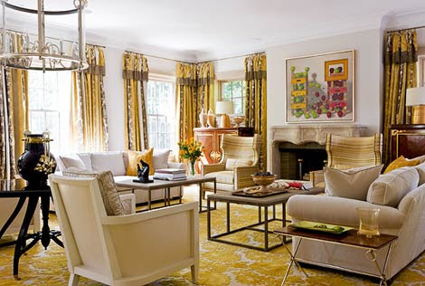 The Luxe Lifestyle: Yellow spaces = happy places :)