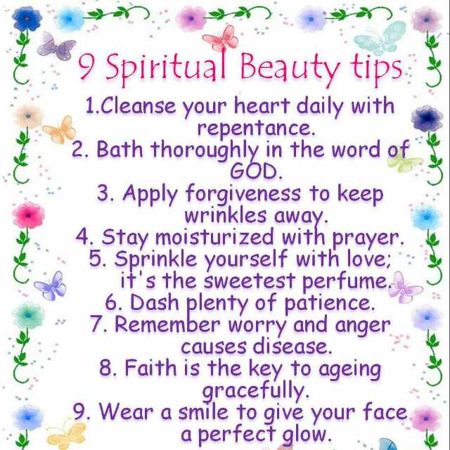 Spiritual Beauty Tips