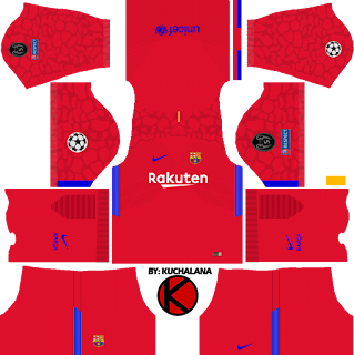 Barcelona Nike Kits 2017/2018 - Dream League Soccer