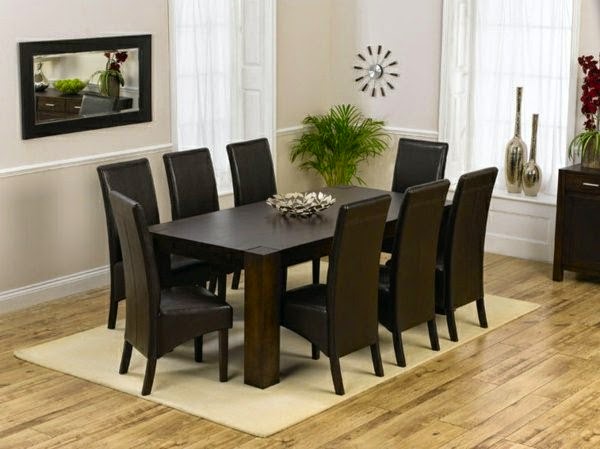 Beautiful examples of leather chairs for dining room!