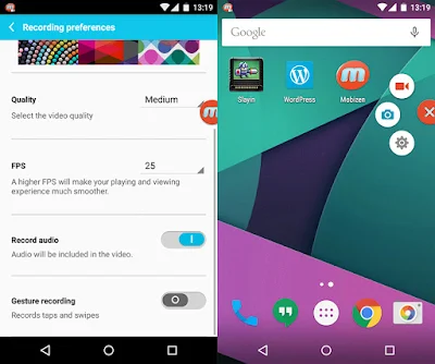 تطبيق Mobizen Screen Recorder لتصوير شاشه الهاتف - إصدار مدفوع (كل الأدوات مفتوحة) تصوير شاشه الهاتف تطبيق يتيح لك تسجيل الفيديو و التقاط الصور