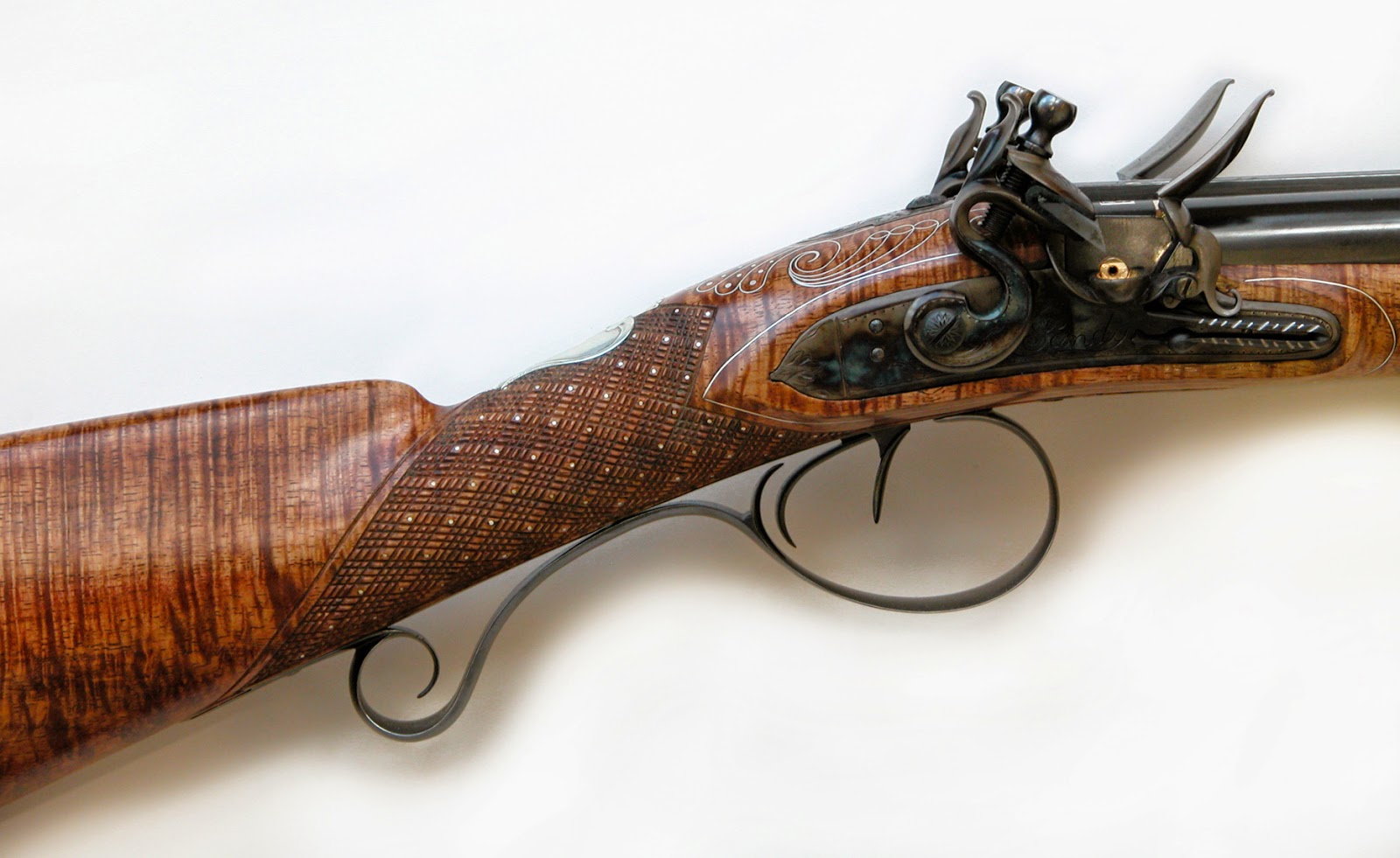 Contemporary Makers Double Flintlock Shotgun by Allan Sandy