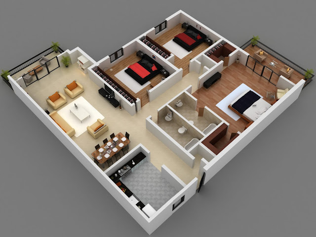 Inilah  Desain Rumah Minimalis Modern Ukuran 6x12