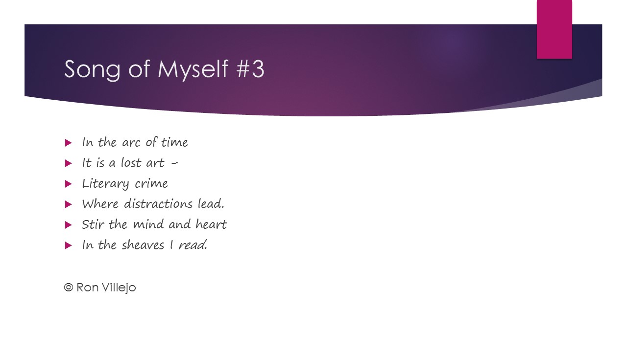 Poetry in Multimedia Song of Myself 3
