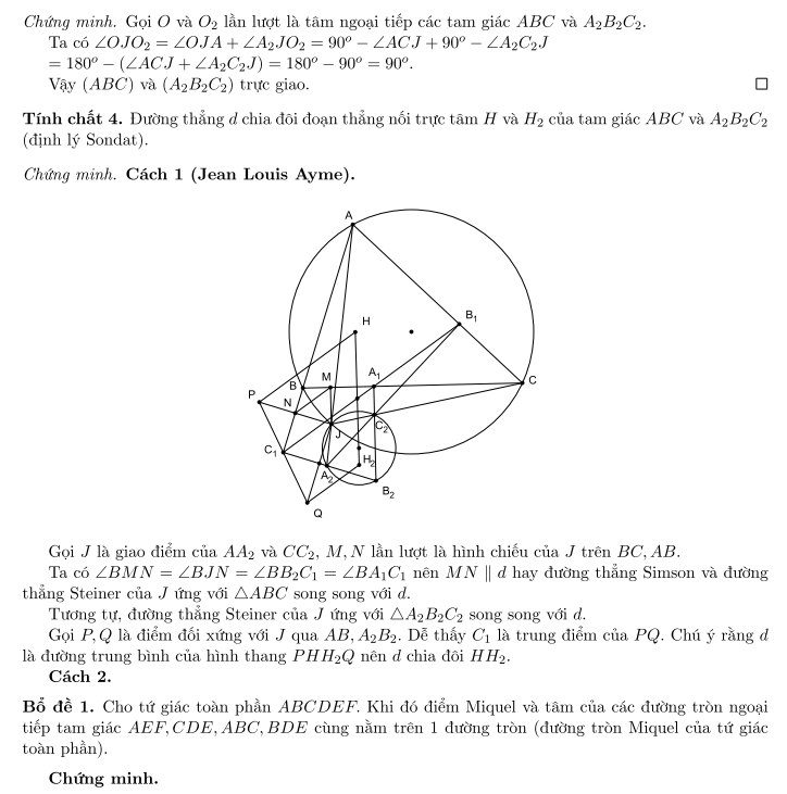 Mot so tinh chat lien quan den tam giac Paralogic phan 2