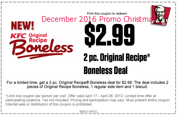 Coupons kfc december 2019