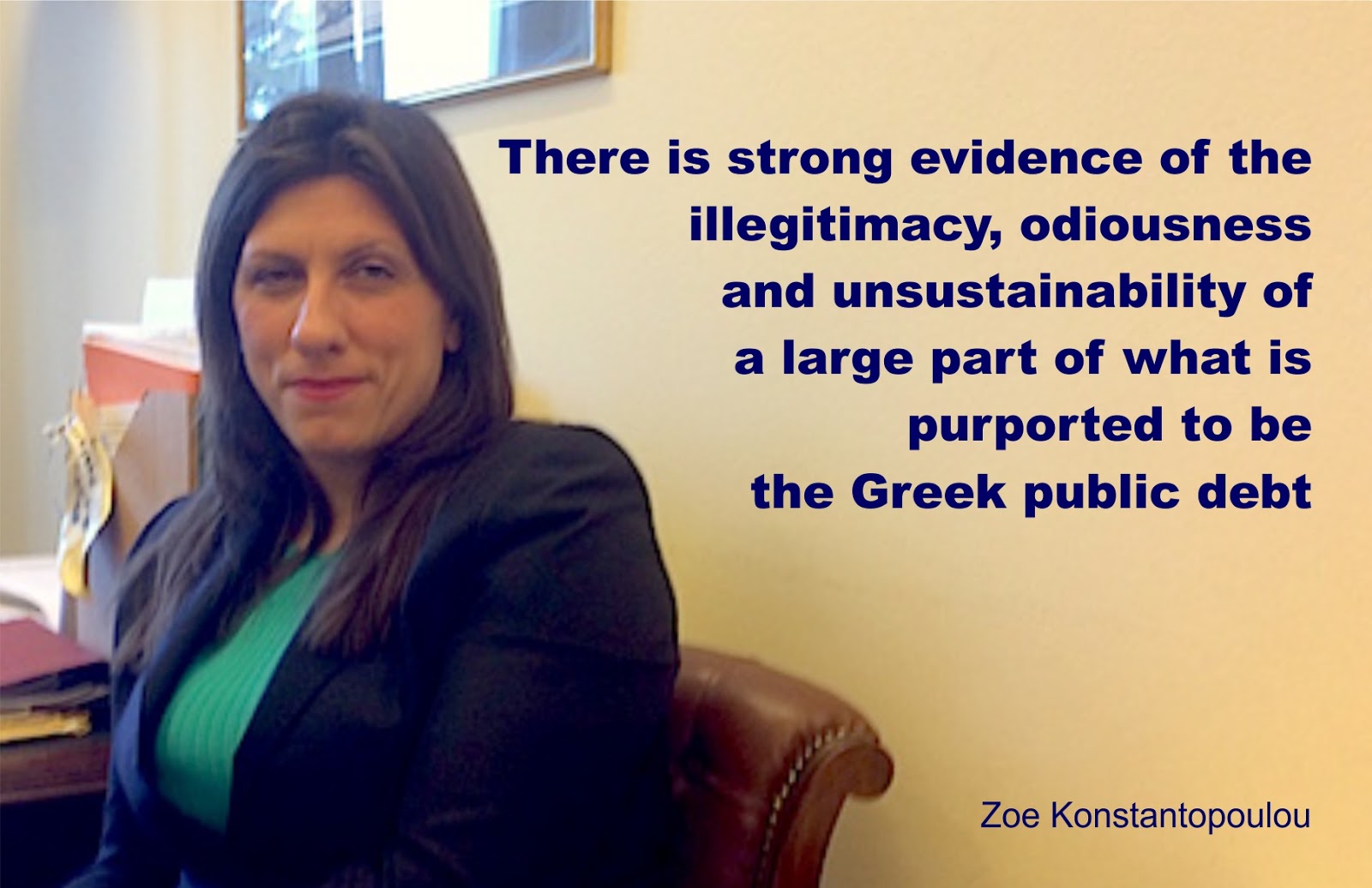 Universal debt forgiveness and the imminent global debt jubilee Greece.%2BZoe%2BKonstantopoulou.%2BMay%2B2015.%2BAthens.%2BEU.%2B%25231ab