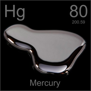 Δηλητηρίαση από υδράργυρο. Που βρίσκεται και τι μπορεί να προκαλέσει; Τι θα κάνετε αν σπάσει το θερμόμετρο; 300px-Mercury