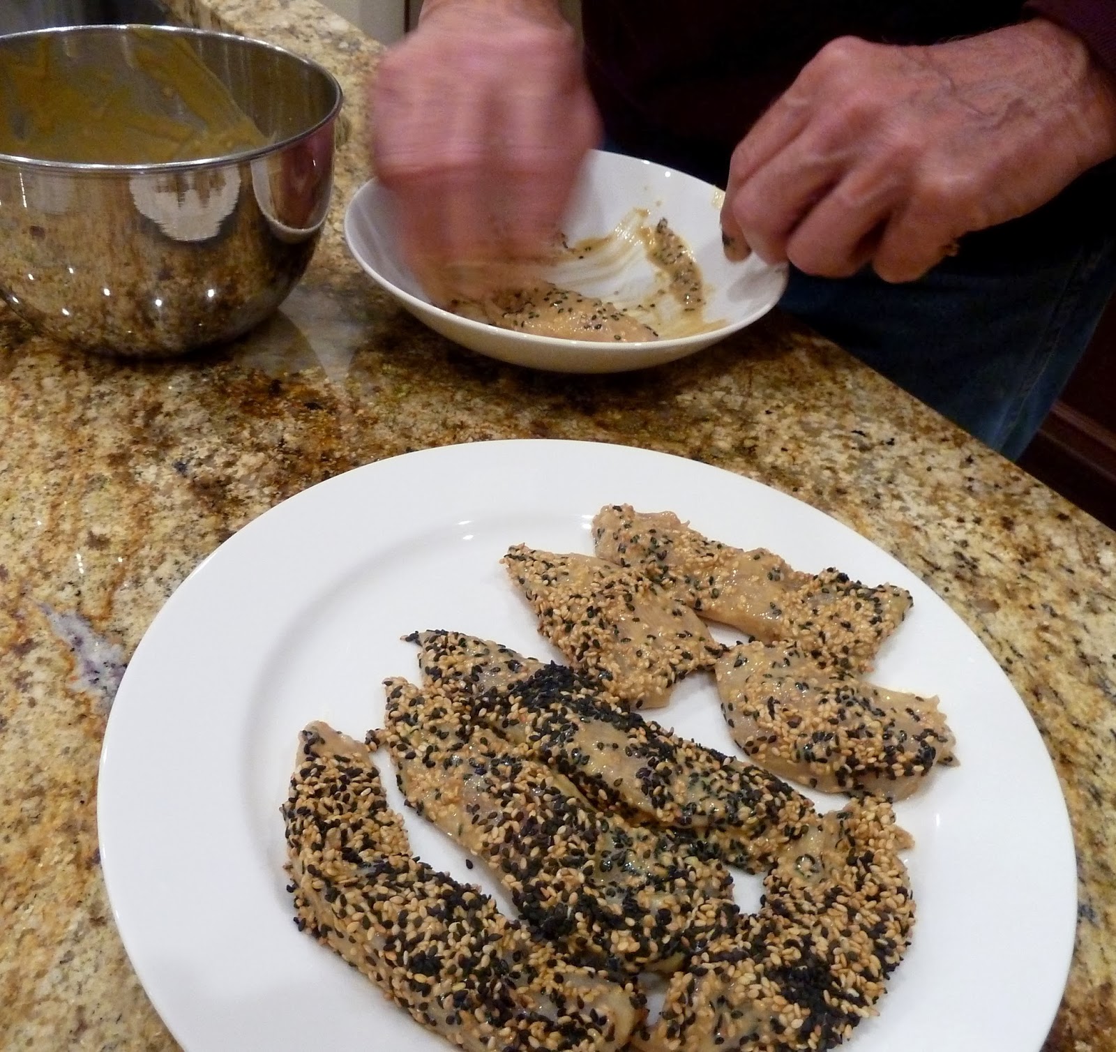 Cracked Pepper Sesame Seed Chicken Salad