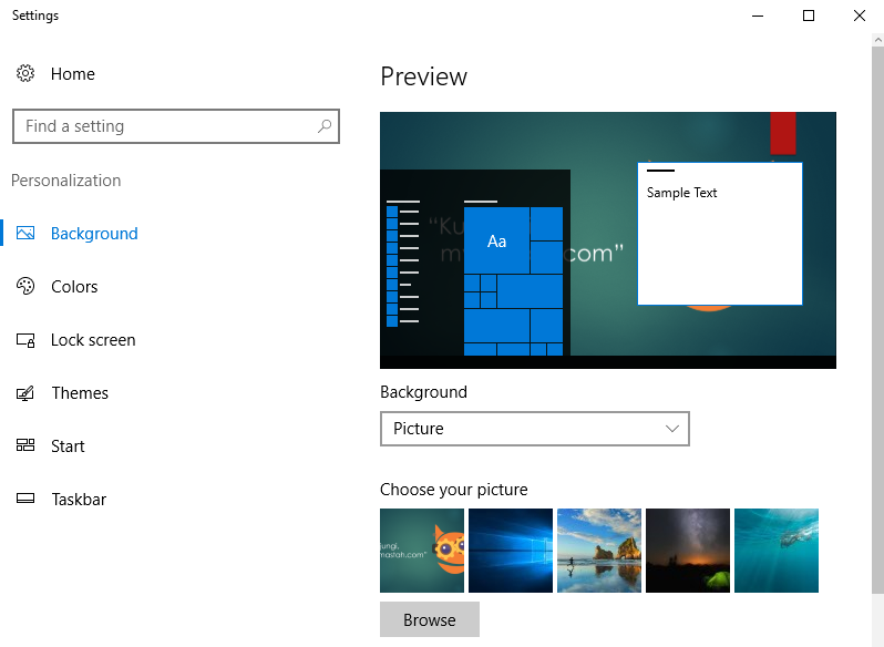 Mengatasi Wallpaper Windows 10 Tidak Bisa Diganti Mymastah
