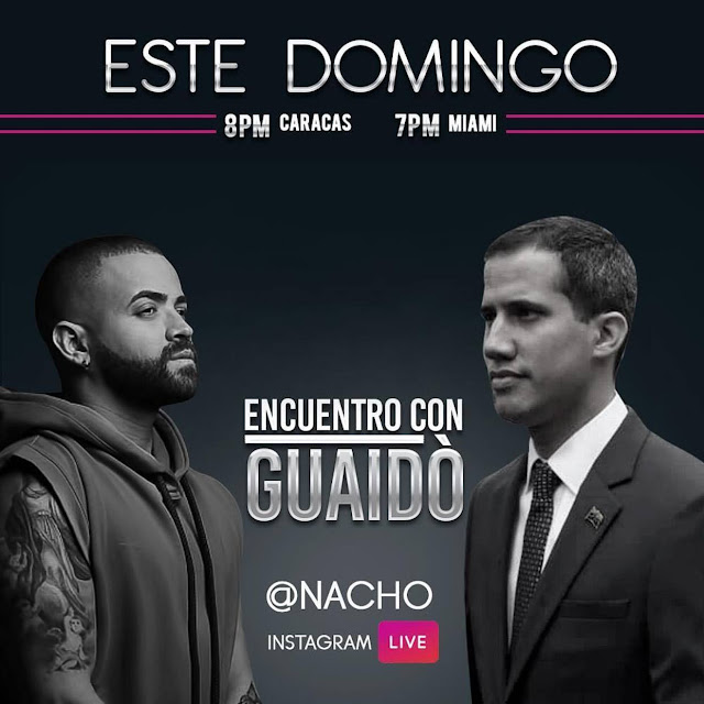 Nacho se encontrará con Juan Guaidó en un Live de Instagram