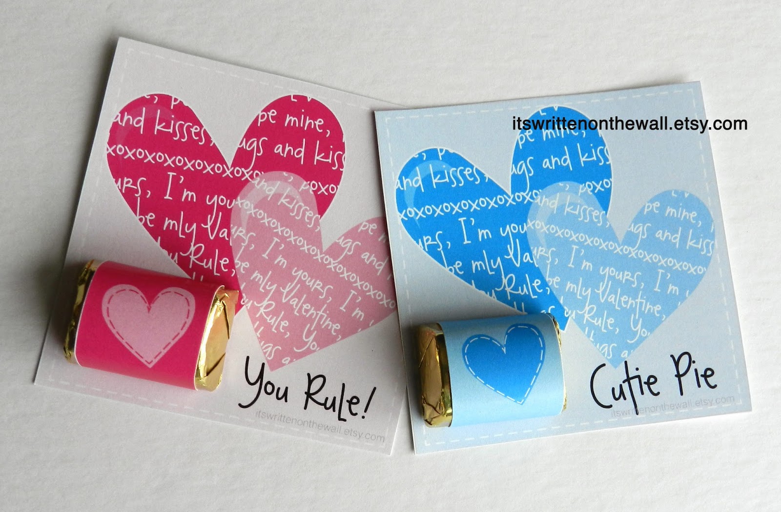 valentine's day cards especially for girls with hershey