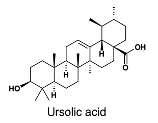 「ウルソール酸」（Ursolic Acid）誘導体