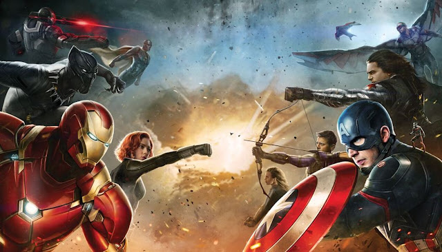 Capitão América: Guerra Civil - Histórias em quadrinhos que viraram filmes de 2016.