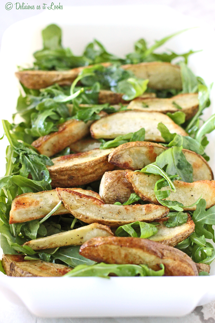 Delicious as it Looks LowFODMAP Arugula & Roasted Potato Salad