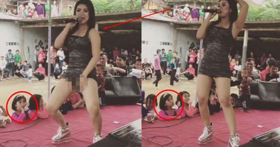 Desy Thatha, Biduan Dangdut Yang Goyang Hot di Depan Anak Kecil Tantang