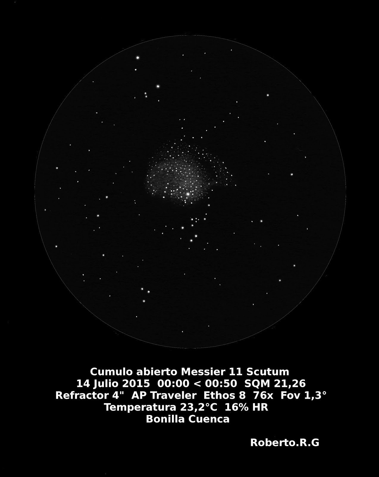 Observaciones astronómicas visuales: Observación Cumulo abierto Messier ...