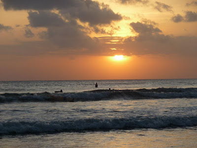 Sunset View from Kuta Beach Bali Indonesia