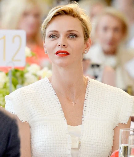 Princess Charlene of Monaco attends the Blue Ribbon of the Los Angeles Music Center honoring Princess Charlene of Monaco at Grand Hall