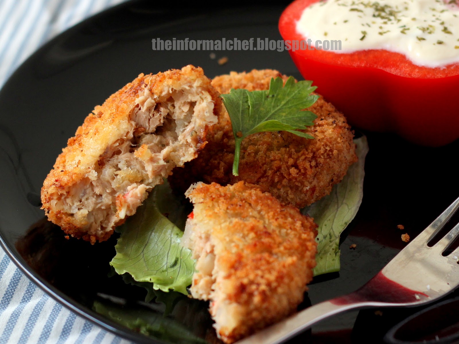 The Informal Chef Canned Tuna Fish Cakes 罐头金枪鱼肉饼
