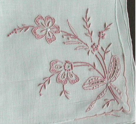 Antique Style: Hanky Primer #3: Embroidered and Petit Point Hankies