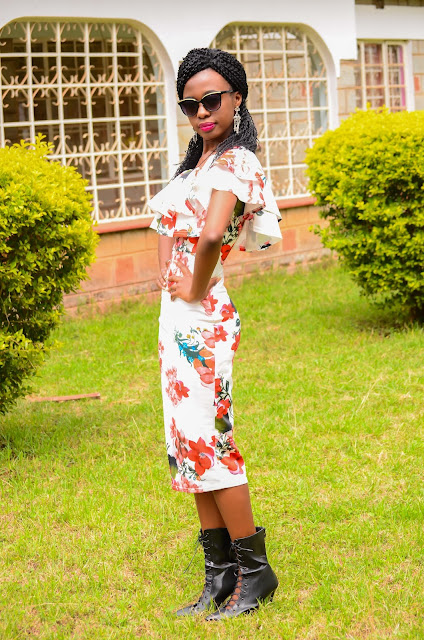 How You Can Wear A Floral Off-Shoulder Bodycon Dress