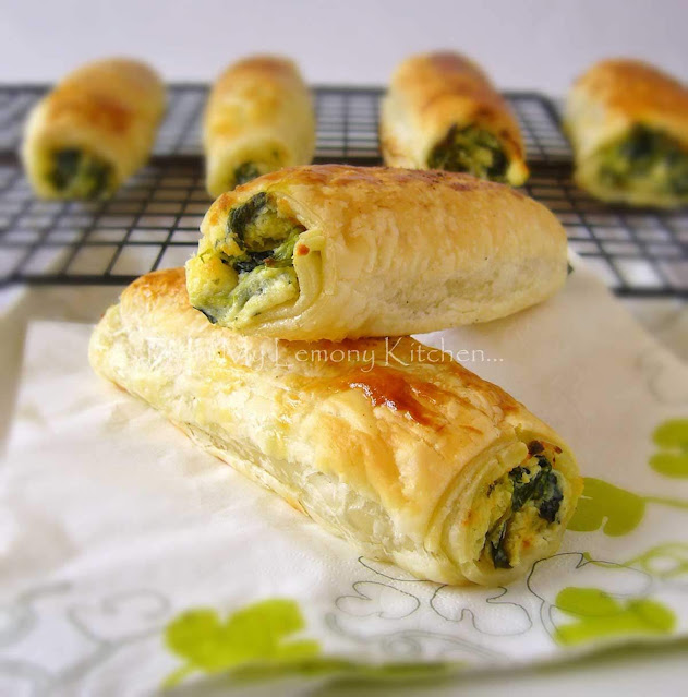 Feta Ricotta and Spinach Roll