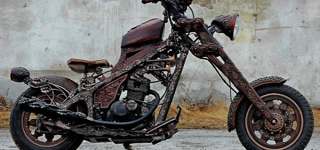 Xe Moto gỗ - những tác phẩm nghệ thuật từ dân chơi