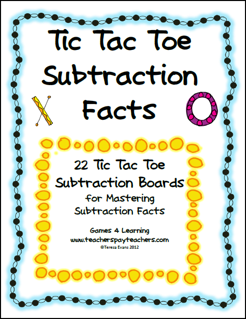 Fun Games 4 Learning: Giving Away Tic Tac Toe Math Fun - It's FREE for