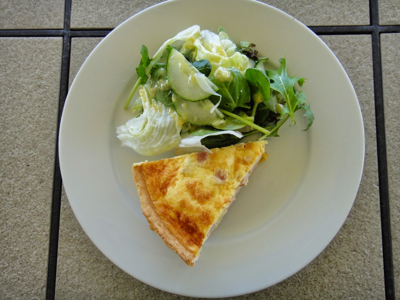 Veronica's Kitchen Quiche Lorraine with French Salad Dressing
