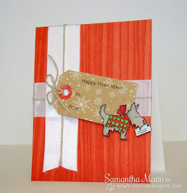 Dog card by Samantha Mann for Newton's Nook Designs Inky Paws Challenge #5
