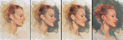 oil painting skin tones palette limited evolution unfinished oxide progress transparent brown