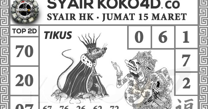 Prediksi Syair Hongkong Hari Jumat Tanggal 15 Maret 2019 Situs Cara