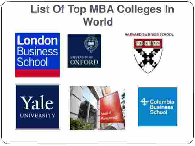 TOP 10 COLLEGES IN THE WORLD - Top MBA Programs in the World