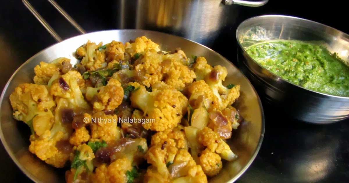 Cauliflower Poriyal | Cauliflower Fry |Nithya's Nalabagam