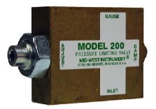 pressure limiting valve for gauge or transmitter protection