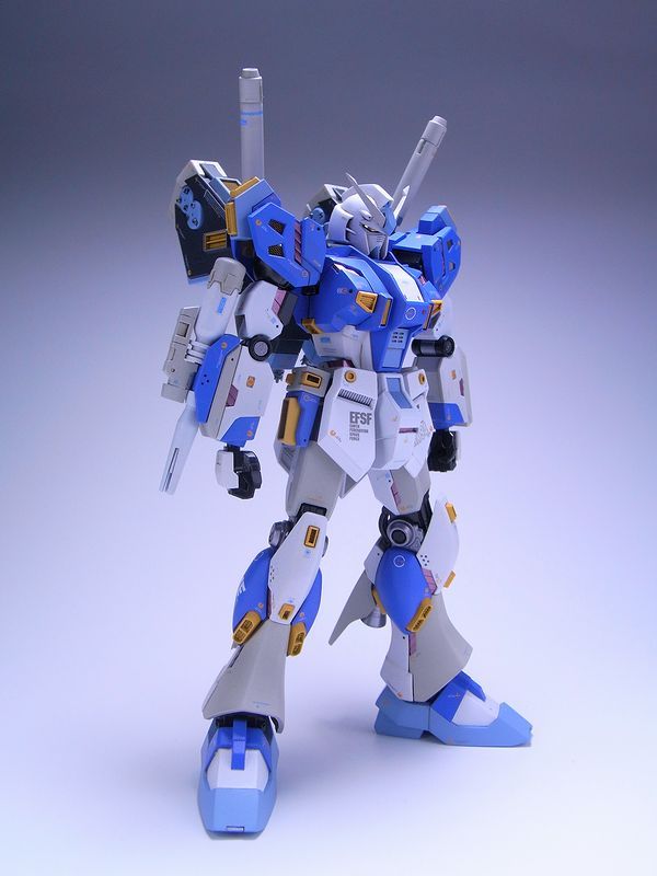 HGUC 1/144 Mass Production v (nu) Gundam customized build