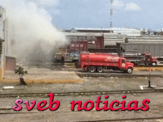 Se incendia vagón de un tren en patios de Ferrosur en Veracruz