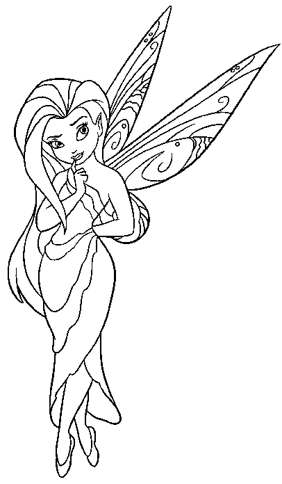 Printable Coloring Pages: Fairy Coloring Pages