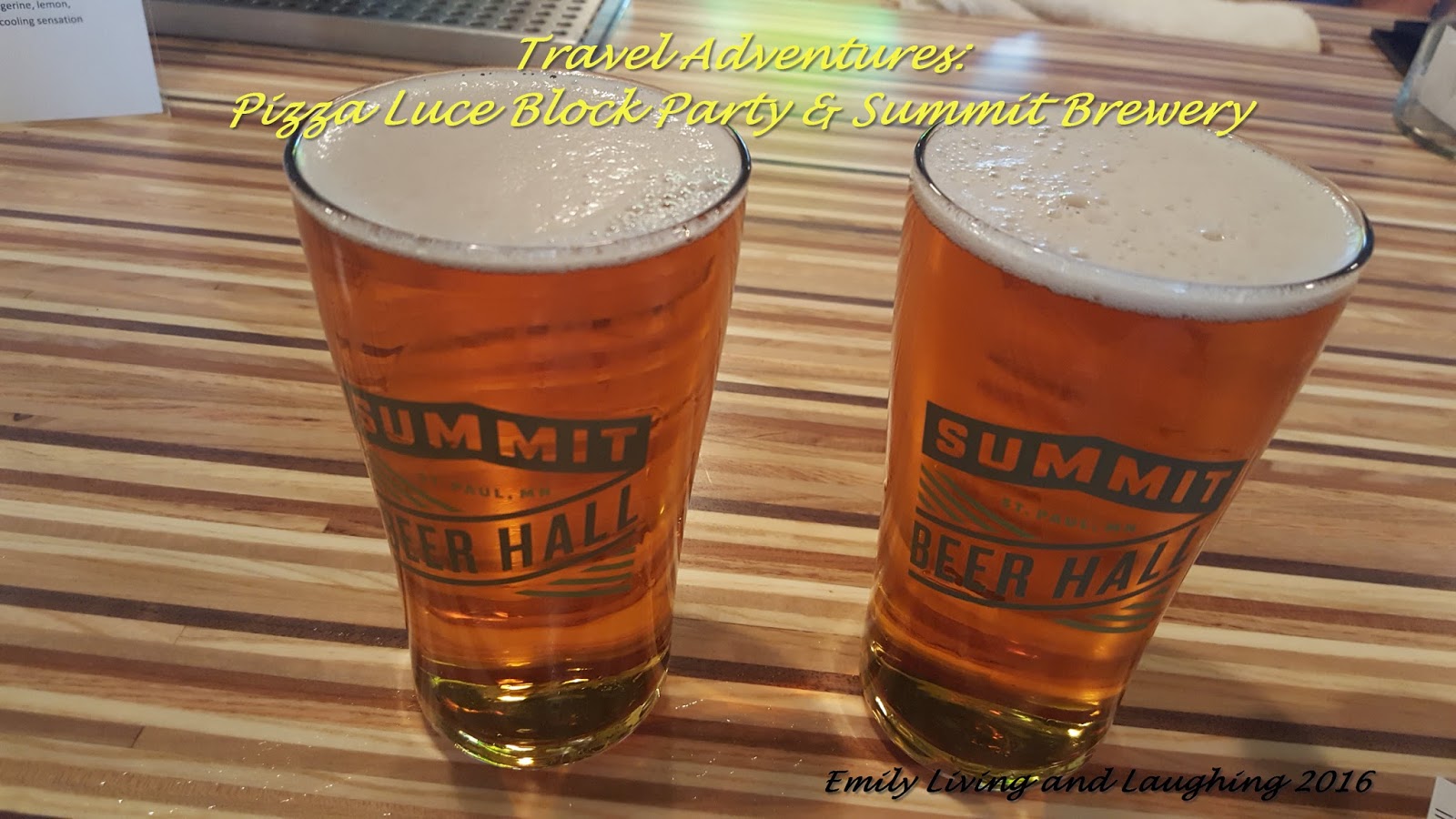 Emily Living and Laughing Travel Adventures Pizza Luce Block Party