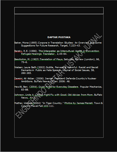 Contoh Daftar Pustaka Kutipan dari Jurnal